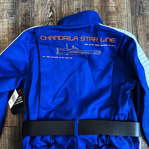 NEW Star Wars Mechanics Jumpsuit Kids Medium Blue Galactic Starcruiser Costume - Picture 10 of 12